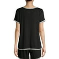thumbnail image 3 of Secret Treasures Essentials Women's and Women's Plus Crew Neck Sleepwear Top, 3 of 7