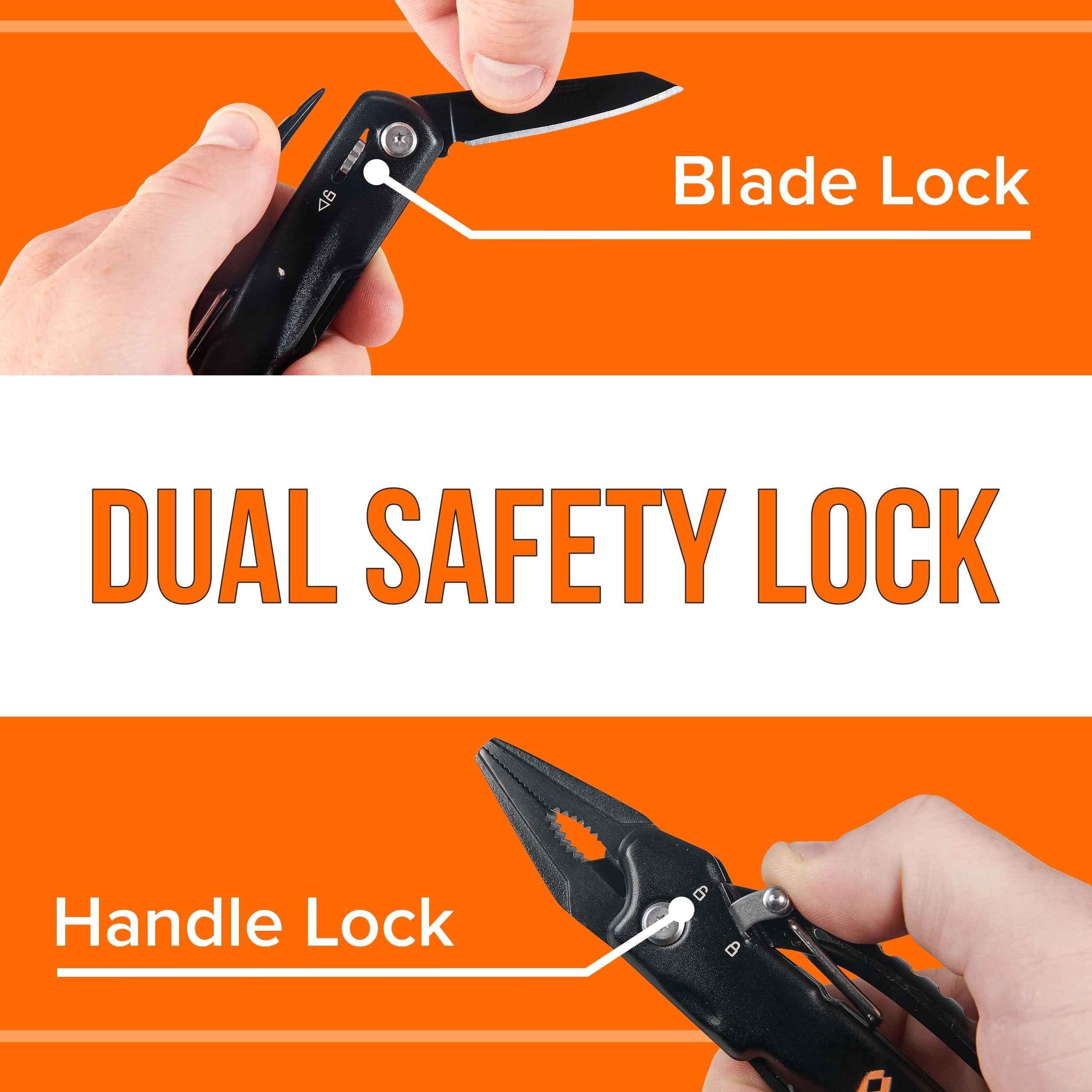 Pro Tools Pliers Multitool - Cool Gifts For Dads Who Have Everything Compact Diy Multi Tool Gift Men  Husband Handyman Backpacking & Camping Accessories