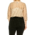thumbnail image 3 of Women's Plus Size Casual Lace Bolero Cardigan, 3 of 6