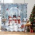 thumbnail image 4 of Tchckioa Waterproof Shower Curtain for Batnroom,Winter Christmas Curtain Decor,60x72 Inch, 4 of 6