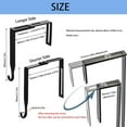 4 Pieces Adjustable Cubicle Hangers, Universal Partition Hanger Set