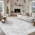 thumbnail image 3 of WIPONKEN 9x12 Area Rugs for Living Room Bedroom Dining Room Office Farmhouse, Machine Washable Non Slip Vintange Persia Rug, 3 of 6