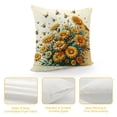 thumbnail image 4 of PHYHOO Short Plush Pillow Covers Spring Yellow Daisy Square Pillow Case for Bedroom, Sofa, Car Decoration Both Sides, 4 of 5