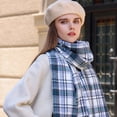 thumbnail image 2 of Bufanda para mujer, bufanda de invierno a cuadros, cálida y acogedora, chal de gran tamaño, bufandas de invierno para mujer, bufanda de invierno con tacto de cachemira, 2 of 5