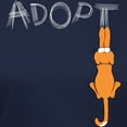 thumbnail image 3 of CafePress - Adopt Cats Rusty™ T Shirt - Women's Traditional Fit Dark T-Shirt, 3 of 4