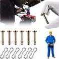 thumbnail image 3 of Aetherz 6Pcs Snowblower Shear Pins and Cotter Pins, 73804124A and 71404040 Replacement Shear Pin Kits Compatible with Mtd Craftsman Cub Cad Troy Bilt Snowblowers, 3 of 8