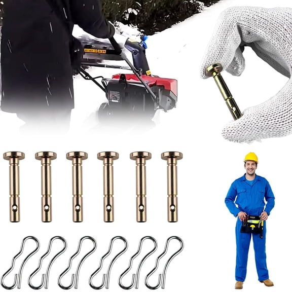 Clearance Sale under $10 6pcs 73804124A And 71404040 Shear Pins And Cotter Pins For MTD Cad Blowers
