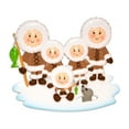 thumbnail image 5 of Personalized Family Christmas Ornaments 2024 - Eskimo Family of 5 Holiday Fishing Lovable Keepsake, 5 of 10