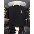 thumbnail image 3 of PL T-Shirt Graphique pour Hommes, Col Rond Décontracté Manches Courtes, Collection Été, Lavable en Machine pour Adultes, Hommes, Femmes, Adolescents, Adolescents, Fête des Pères, Fête des Mères, Nouveau Y, 3 of 7