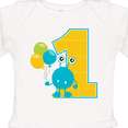 thumbnail image 4 of Inktastic First Birthday Monster Boys or Girls Long Sleeve Baby Bodysuit, 4 of 5