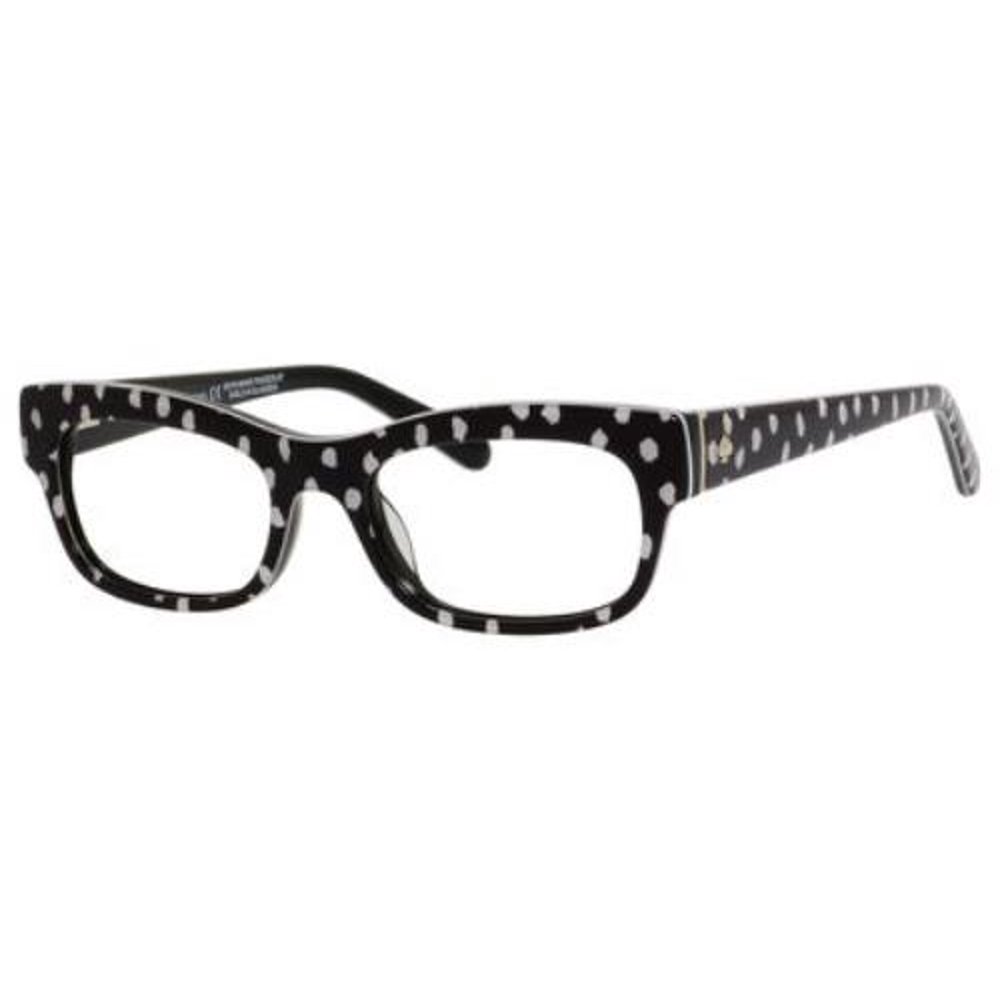 KATE SPADE Eyeglasses KARENA 0FC1 Black / White Dot 50MM