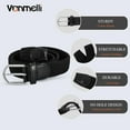 thumbnail image 4 of Women Braided Stretch Belts Elastic Canvas Woven Belts For Jeans Pants, 4 of 7