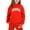 Red, variant on Gelikeya 2 Piece Sweatsuit Tracksuit Sets for Toddler Kids Boys Girls Mama Printed Hoodie Hooded Tops Pants Fall Winter Outfits (Black, 6-7 Years)