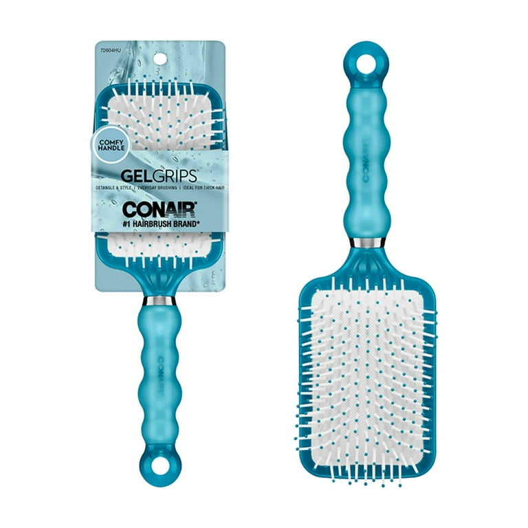 CONAIR gel grips ヘアブラシ　クッションブラシ　日本未発売　レア Conair Gel Grip Flexible Paddle Brush, Nylon Bristle, Cushion