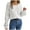 White, variant on Lovskoo Sweaters for Women Trendy Long Sleeve Round-Neck Loose Pullover Tops Blouse Knitted Sweater Blue