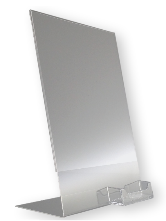 6 Clear Acrylic 8.5x11 display sign holder business card holder