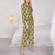thumbnail image 3 of Balery Summer Watermelon Conjunto de Pijama con Estampado para Mujer, Conjunto de Dos Piezas con Manga Larga, Ropa de Dormir Suave con Bolsillos, Pijamas Cómodos-XX-Large, 3 of 7