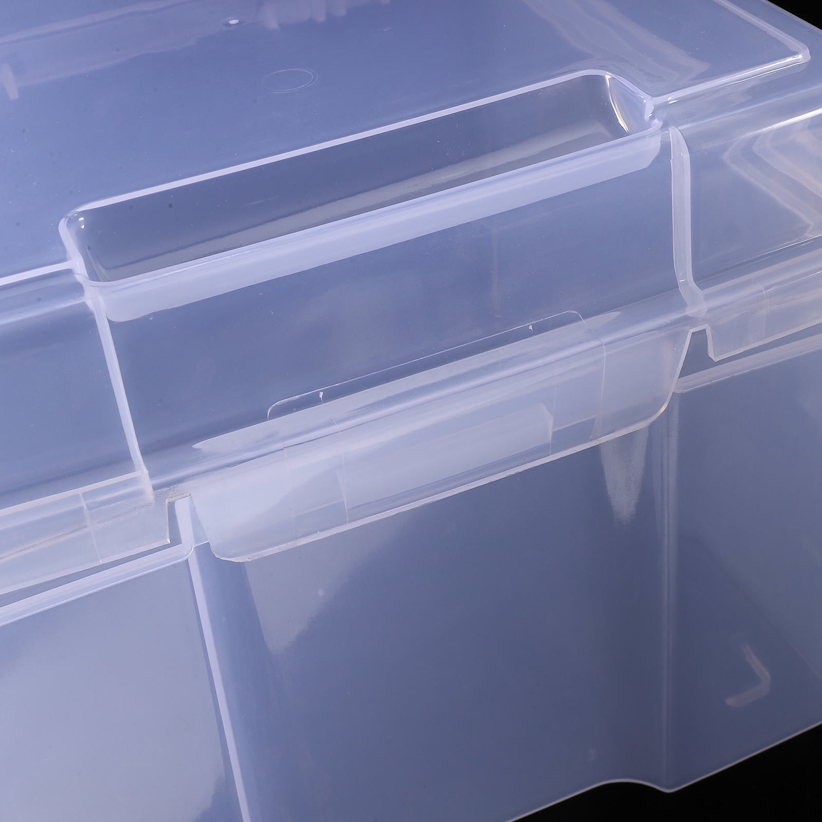 UPOUART 6-Pack Transparent Plastic Multi-Functional Photo Storage Container for Greeting Cards and Small Item Organization