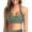 Olive Green, variant on Women Bikini Top Push Up Swim Top Halter Retro Bathing Suit Top Padded Swimsuit Top Only