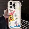 thumbnail image 3 of Funda de teléfono de silicona con estampado mate para iPhone, carcasa protectora de Anime SpongeBobs para iPhone 14, 15 Pro Max, 13, 12, 11, X, XS, XR, 7, 8 Plus, SE 2020, 3 of 5