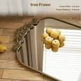 thumbnail image 4 of ‌Auromir‌ 32"x71" Vintage Arched Full Length Mirror Antique Metal Floor Mirror with Baroque Style, Antique Bronze, 4 of 6