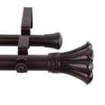 thumbnail image 2 of Rod Desyne 100-02-1606-D Blossom 1" od-Double Set Rideau Tige, 160-240", Acajou, 2 of 5