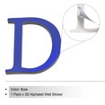 thumbnail image 3 of Unique Bargains 3D Acrylic Alphabet Mirror Wall Stickers Letter D Self-Adhesive Home Decor Letter Sign Art Sticker Decal Blue, 3 of 7