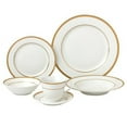 thumbnail image 2 of Lorenzo Import LH430 24 Piece Porcelain Dinnerware Service, Silver - for 4 Ashley, 2 of 2