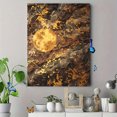 thumbnail image 4 of Abstract Gold Moon Canvas Print, Textured Modern Wall Art for Living Room Bedroom Office Entryway Apartment Home Decor, 4 of 8