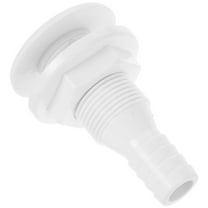 NICEXMAS White Bilge Pump Hose Connector for Yacht Effluent Outfall with ABS Material