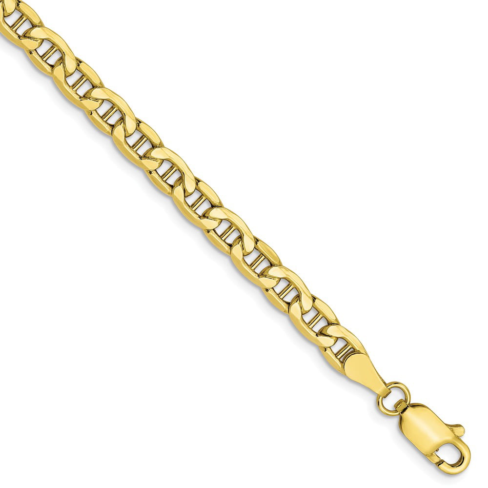 Leslie's Solid 10K Gold 4.1mm Semi-Solid Anchor Chain