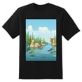 thumbnail image 2 of Plus Size Shirt for Women Black Tops for Women Short Sleeves Shirt for Women Duck T Shirt Crewneck Shirt for Women XL, 2 of 5