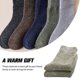 thumbnail image 5 of Minnieouse 5 pares de calcetines de invierno para hombre, cubierta para el pie, estilo Simple, accesorios de calcetería para hombre, media pantorrilla, Medias Verde militar sólido Minnieouse AP010992-05B, 5 of 6
