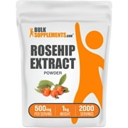 BulkSupplements Rosehip Extract Powder, 500mg - Cognitive Support Supplement (1 Kilogram)