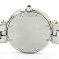 thumbnail image 6 of Pre-Owned CARTIER Santos Round 18K Gold Steel Quartz Ladies Watch Polished, 6 of 8