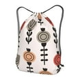 thumbnail image 3 of XMXT Unisex Drawstring Backpack for Women Men, Abstract Simple Flowers Waterproof Gym Bag String Bags for Shopping Sport Travel, s, 3 of 8