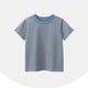 thumbnail image 1 of Blusas y camisas de manga corta con cuello redondo Camiseta de rayas de manga corta con cuello redondo de verano para niños Top informal versátil para bebés para usar al aire libre Conjunto de poliést, 1 of 8