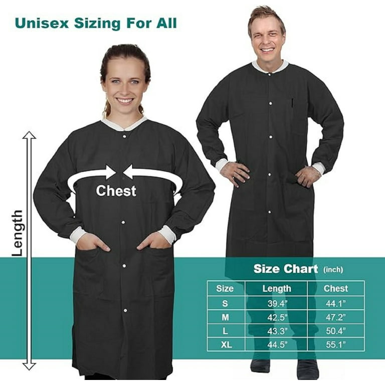 Dental lab coats with cuffs clearance