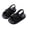 Black, variant on CYRBOKO Girls Beach Sandals, Non-Slip Elastic Strap Open Toes 2026 Kids Shoes Black Size 11 (Little Kids)