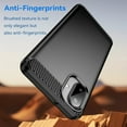 thumbnail image 3 of Rosebono Compatible With Samsung Galaxy A07 Carbon Fiber Texture Pattern TPU Case (Black), 3 of 5