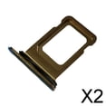 thumbnail image 1 of Pieza de repuesto del soporte de la ranura de la bandeja 2x para IPhone11pro / 11proMax Gold 2 piezas, 1 of 6