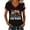 Black, variant on YVNAURA Women's Patriotic 250th Anniversary T Shirt V Neck USA Flag Graphic 1776-2026 Tee Semiquincentennial Family Heritage Keepsake Gift for Mom Wife Grandmother 4th of July, Red, L