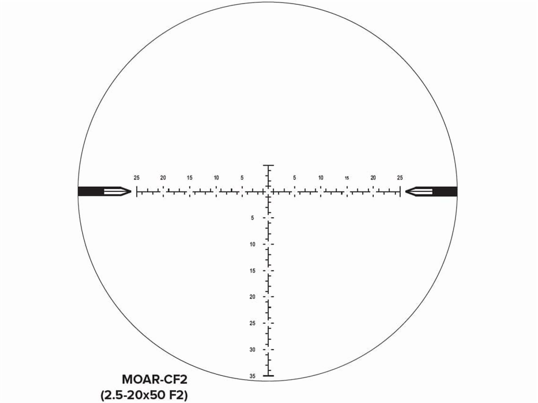 Nightforce NX8 F2 Rifle Scope 2.5-20x 50mm Illuminated Mil-CF2 Reticle Matte Black