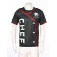 thumbnail image 3 of IEFIEL Mens Short Sleeve Chef T-Shirt Graphic Printed Hotel Kitchen Cook Uniform Black M, 3 of 7