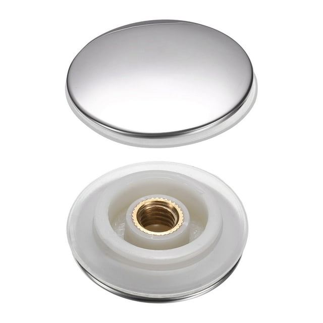 Uxcell 2 Paquete Tapón de Desagüe de Lavabo, 35.5mm Diámetro Tapas de Click para Drenajes de Acero Inoxidable Reemplazo para Lavabos de Baño y Cocina
