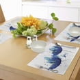 thumbnail image 4 of Ambesonne Blue Place Mats Set of 4, Watercolor Modern Floral Art, Standard Size, Pale Blue and Blue, 4 of 6