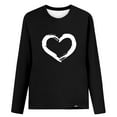 thumbnail image 4 of Tbopshirt Fashion Women's Tops Spring Printed Long Sleeves Round Neck Casual Tee, 4 of 5