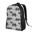 thumbnail image 2 of Lsque Gray Tractor Travel Laptop Backpack, Business Slim Sturdy Laptops Backpack, Water Resistant College School Computer Bag Gift Fits 15.6 Inch Notebook, 2 of 8