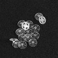 thumbnail image 2 of Clear Button Clothes Buttons Shirt Invisible Snaps down Crafts Hidden Buckle Dress White 100 Pcs, 2 of 6