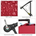 thumbnail image 3 of Sonerlic 10ft Outdoor Patio Hanging Offset Umbrella with Steel Frame for Yard,Poolside and Deck,Red, 3 of 7